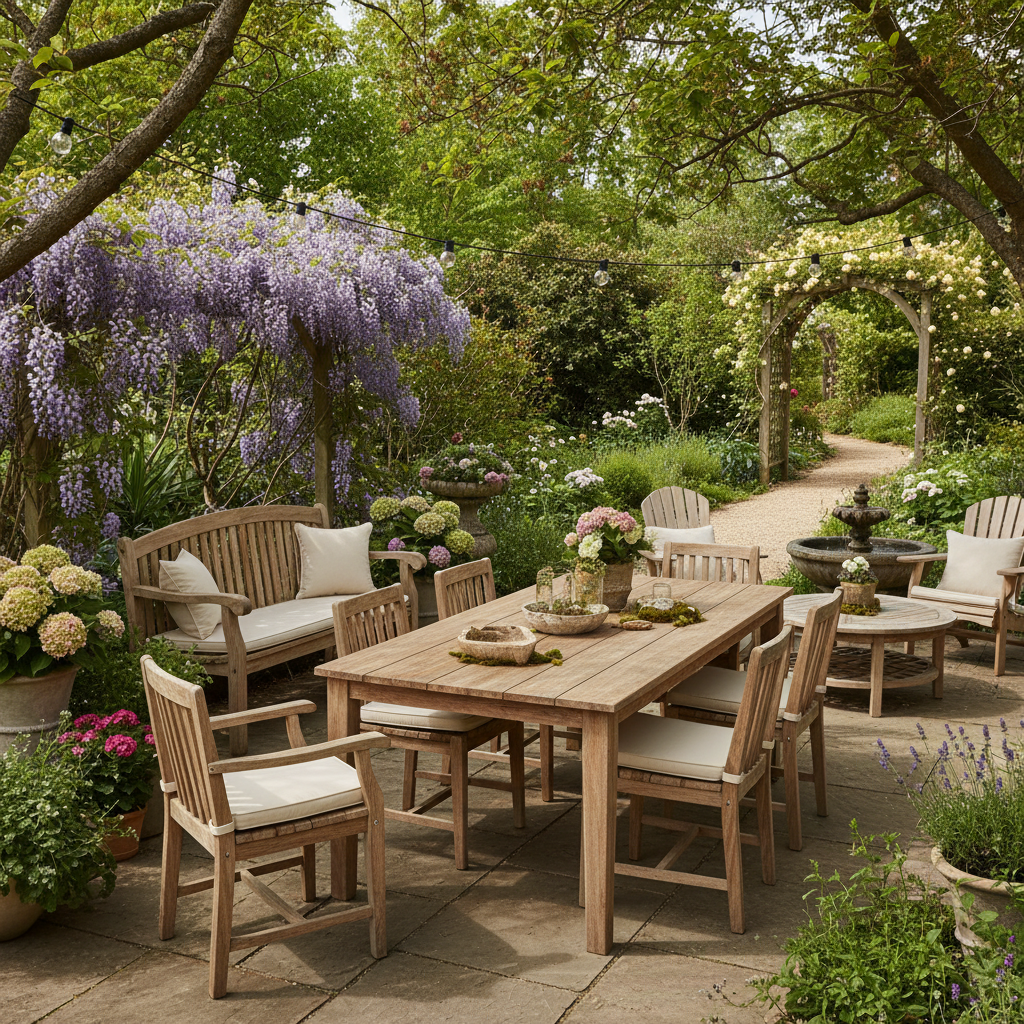 שולחנות חצר מעץ מלא – פתרון חכם למרחבים קהילתיים ולגינות פרטיות